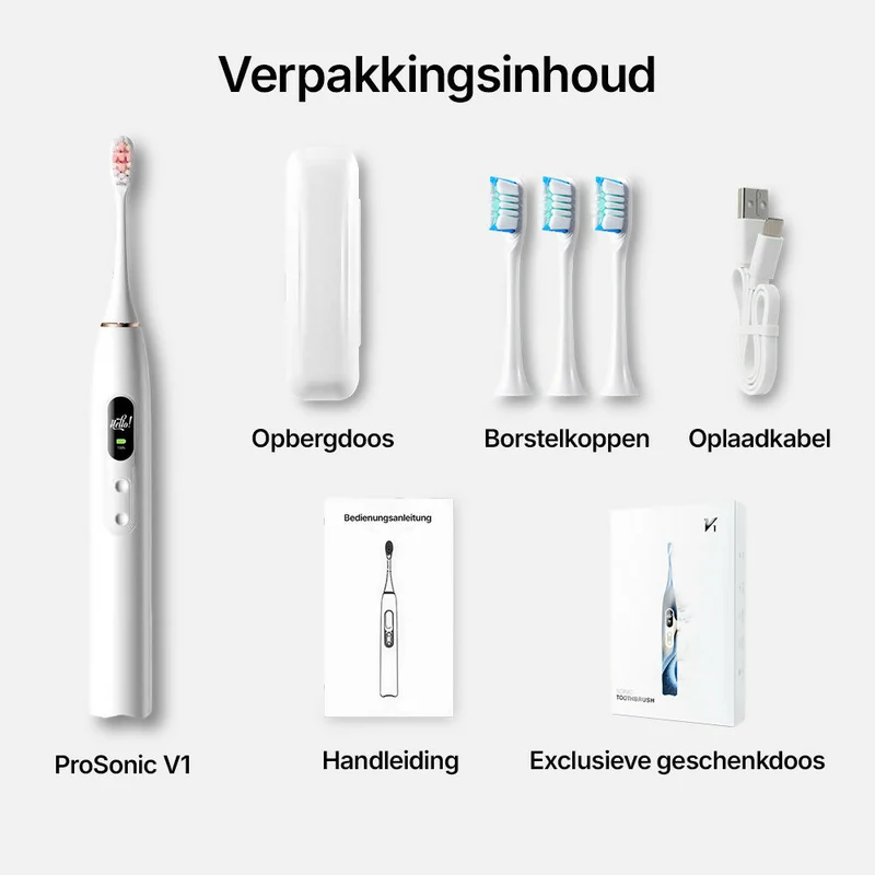 Oryzom ProSonic V1 – Professionele tandreiniging met sonic-technologie voor gladdere tanden en optimale mondhygiëne