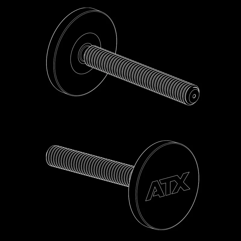 ATX® Octa Gewindeverschlüsse 4 Stück - 172 mm lang