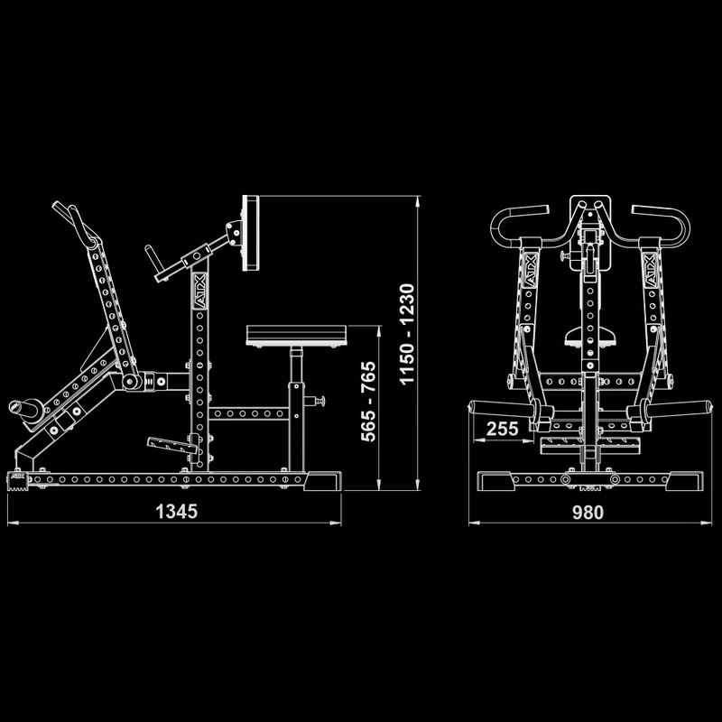ATX® Lateral Row Machine - Rudergerät