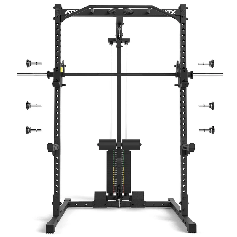 ATX® HRX-510 Rack-Komplettset mit Latzug-Steckgewichte und Multipresse - Höhe 196 cm