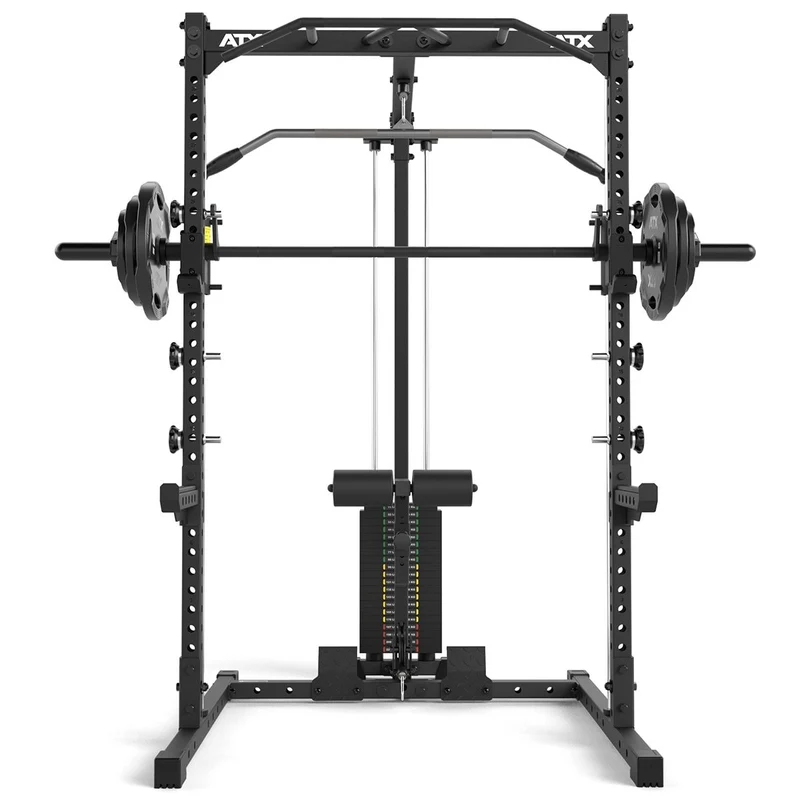 ATX® HRX-510 Rack-Komplettset mit Latzug-Steckgewichte und Multipresse - Höhe 196 cm