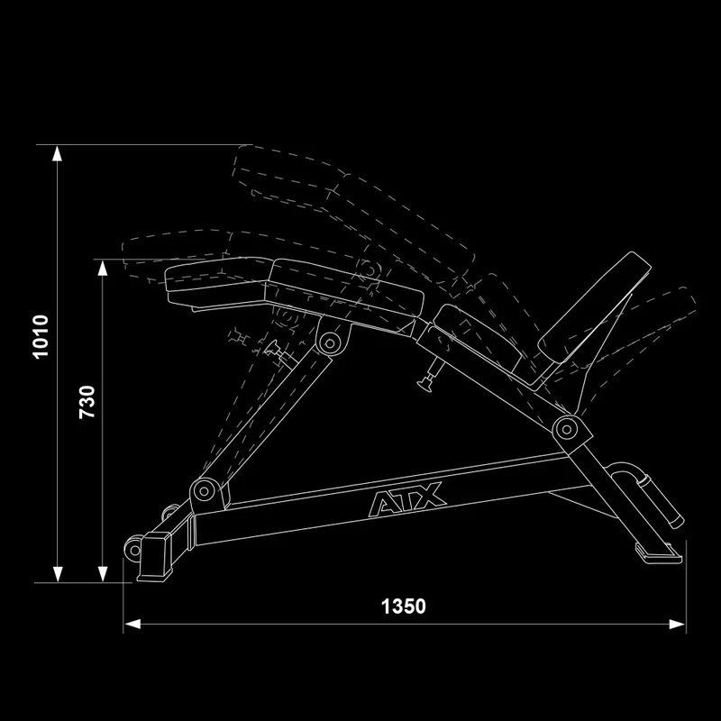 ATX® Curved Incline Bench