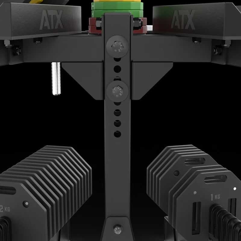 ATX® Octa Dumbbells 2 x 36 kg - Verstellbare Hanteln inkl. Ablageständer
