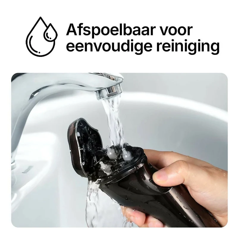 Ultraprecies scheerapparaat voor mannen met pop-up trimmer / Voor nat en droog gebruik / Waterdicht elektrisch scheerapparaat met LED-display / 60 min. accuduur