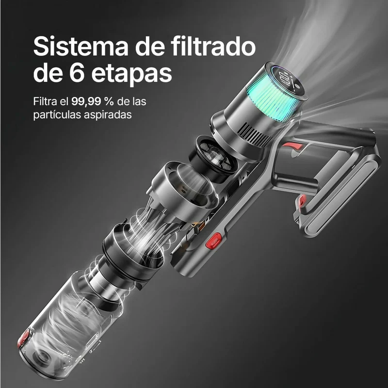Aspiradora sin cable V1 Ultra – Motor ultra-potente de 100.000 rpm para un rendimiento excepcional