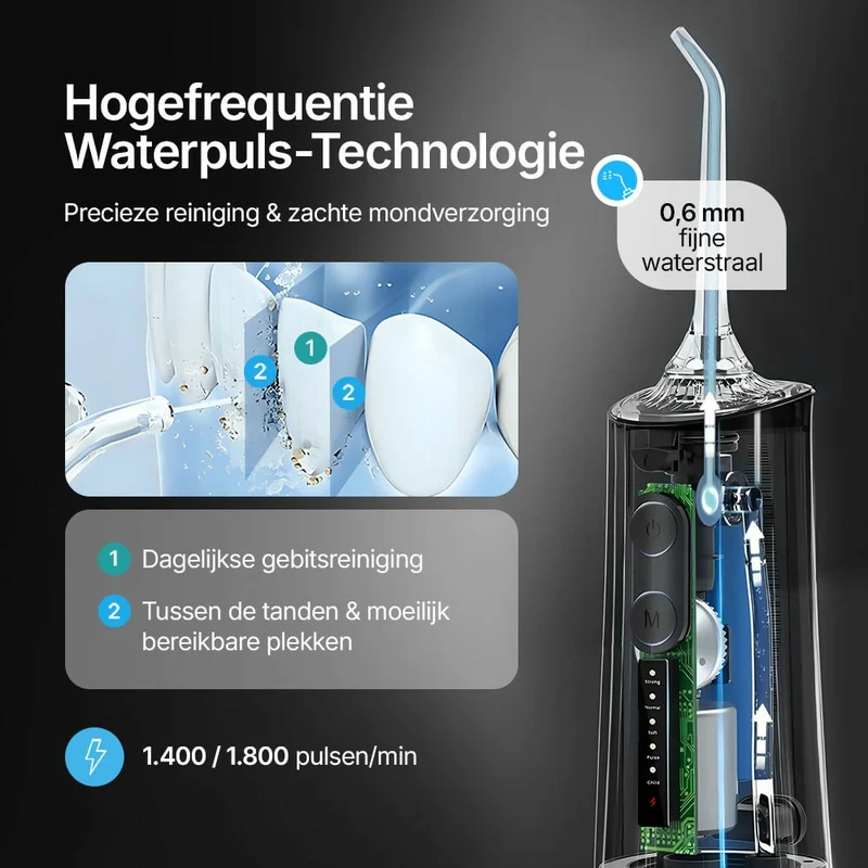 Oryzom ProFlow 2.0 – Dieptereiniging en gezond tandvlees dankzij nauwkeurige waterstraaltechnologie
