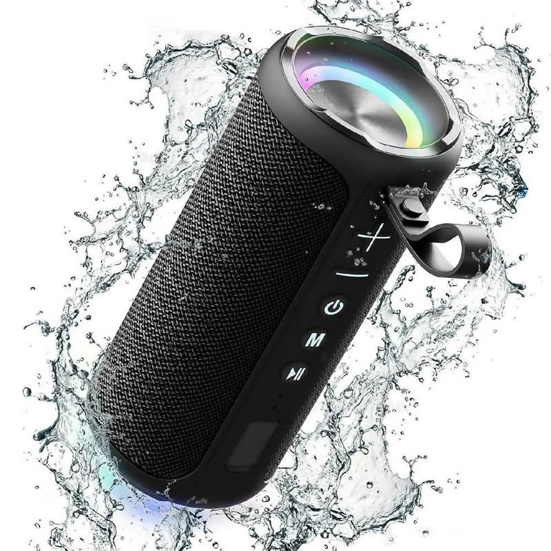 Altoparlante Bluetooth potente con suono HD / Illuminazione LED / Impermeabilità IPX6 / Bluetooth 5.1 con funzione multipairing / Doppi altoparlanti da 20 W con subwoofer