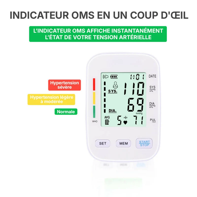 Tensiomètre V1 Pro – Précision clinique et confort optimal pour un suivi fiable à domicile