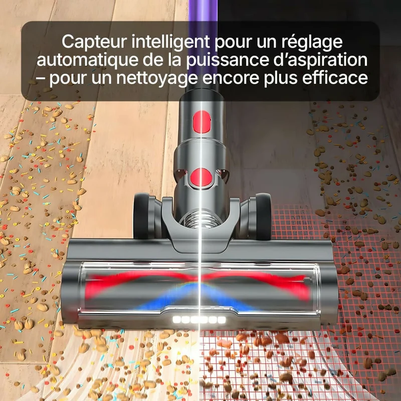 Aspirateur balai V1 Pro – Moteur ultra-puissant 100 000 tr/min pour une performance exceptionnelle