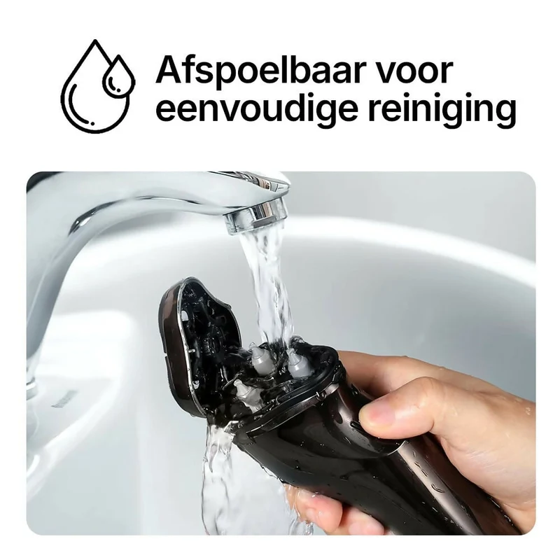 Ultraprecies scheerapparaat voor mannen met pop-up trimmer / Voor nat en droog gebruik / Waterdicht elektrisch scheerapparaat met LED-display / 60 min. accuduur