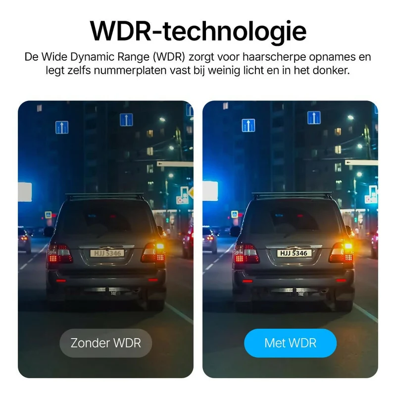 4K Dashcam met 3,94" scherm / Voor & achter / Autocamera met 170° groothoeklens / Nachtzicht / Parkeerbewaking / G-sensor