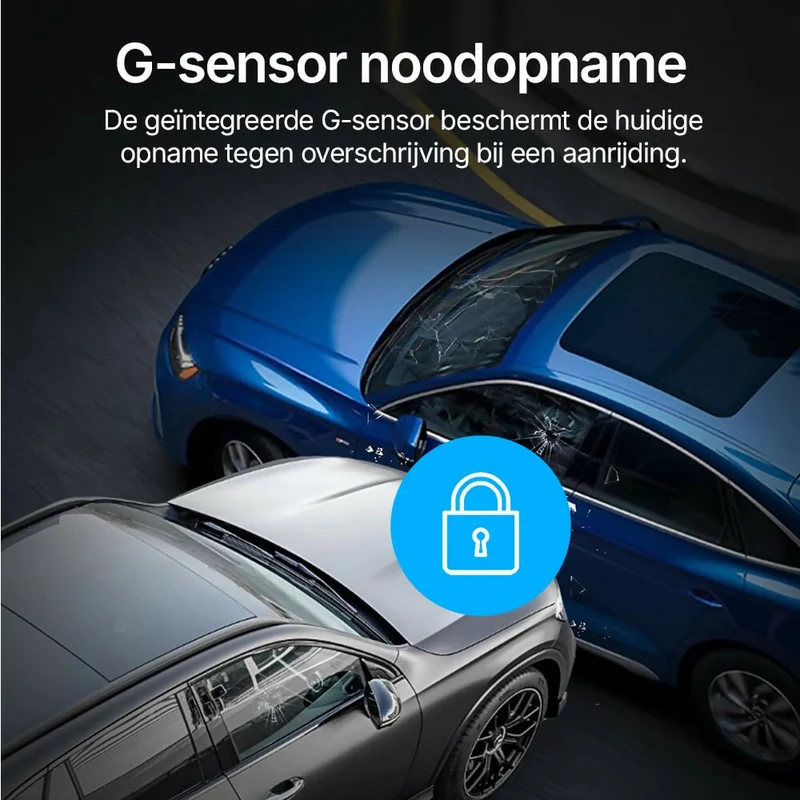 4K Dashcam met 3,94" scherm / Voor & achter / Autocamera met 170° groothoeklens / Nachtzicht / Parkeerbewaking / G-sensor