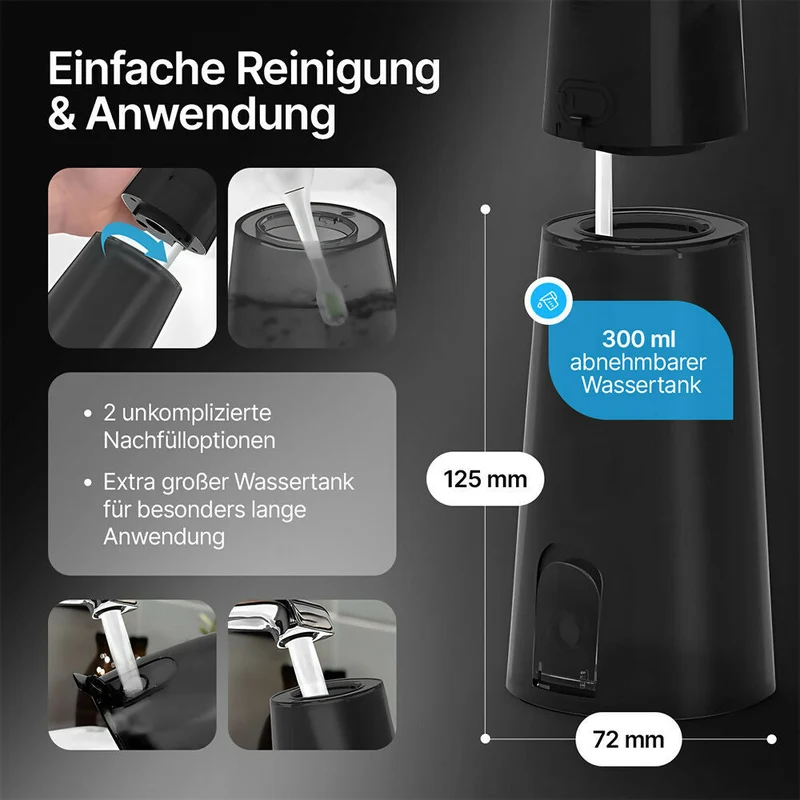 Oryzom ProFlow 2.0 - Tiefenreine Reinigung und gesundes Zahnfleisch dank präziser Wasserstrahl-Technologie