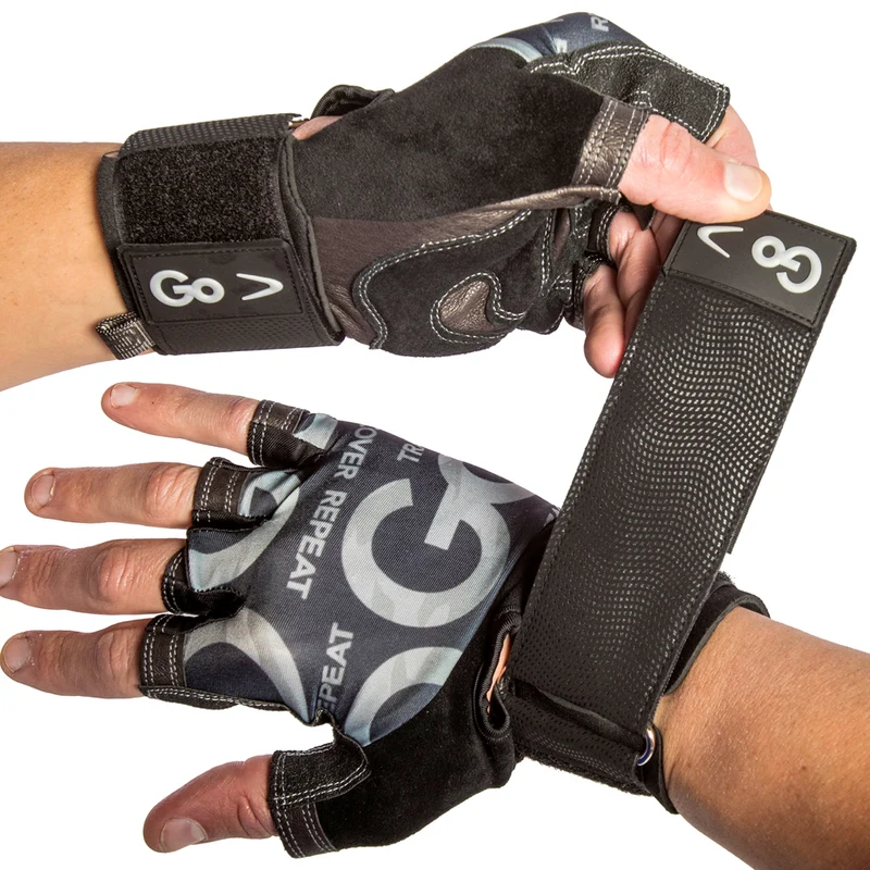 Premium Leather Elite Trainer Wrist Wrap Gloves