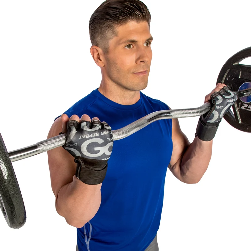 Premium Leather Elite Trainer Wrist Wrap Gloves