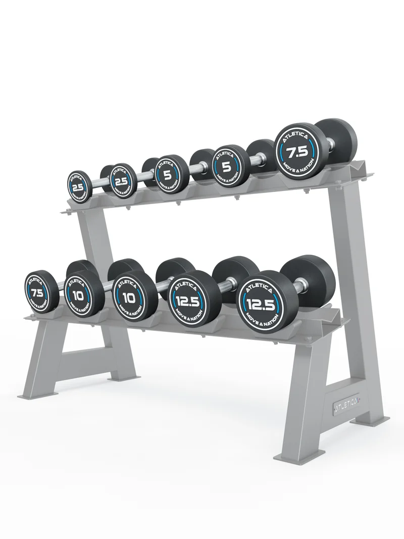 Rundhanteln PRO | Set 1 - Beginner | 2.5 - 12.5kg | inkl. Ablage