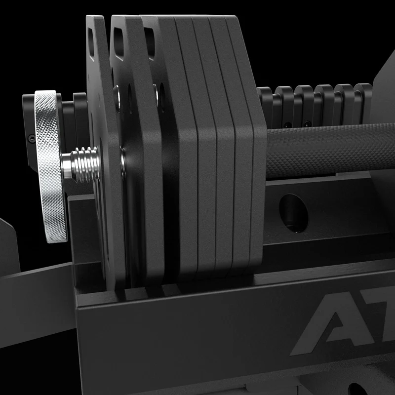 ATX® Octa-Dumbbell-Set XL 2 x 36 kg + SZ-Stange + Storage