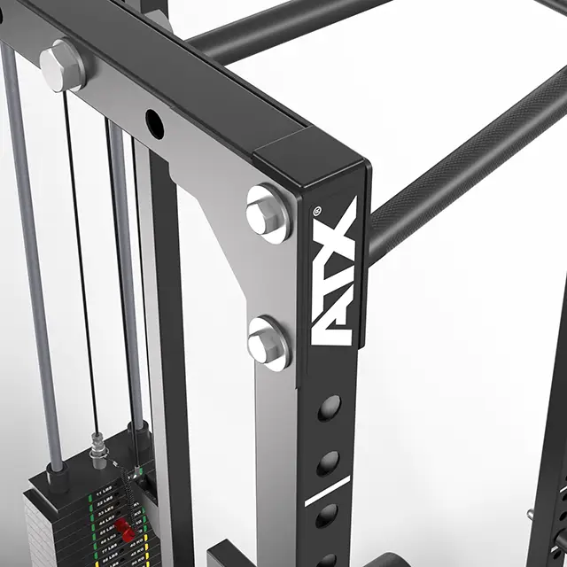 ATX® Power Rack PRX-520-XS mit Latzug 100 kg Steckgewichte - Höhe 215 cm