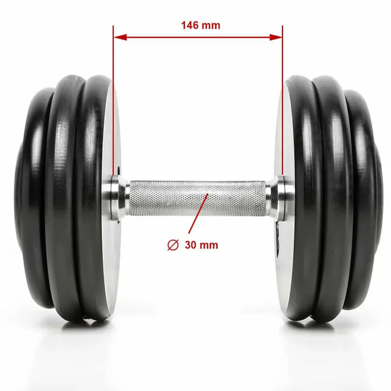CHD Kompakthanteln Guss - 2,5 kg-Steigung - Paarweise - glatt