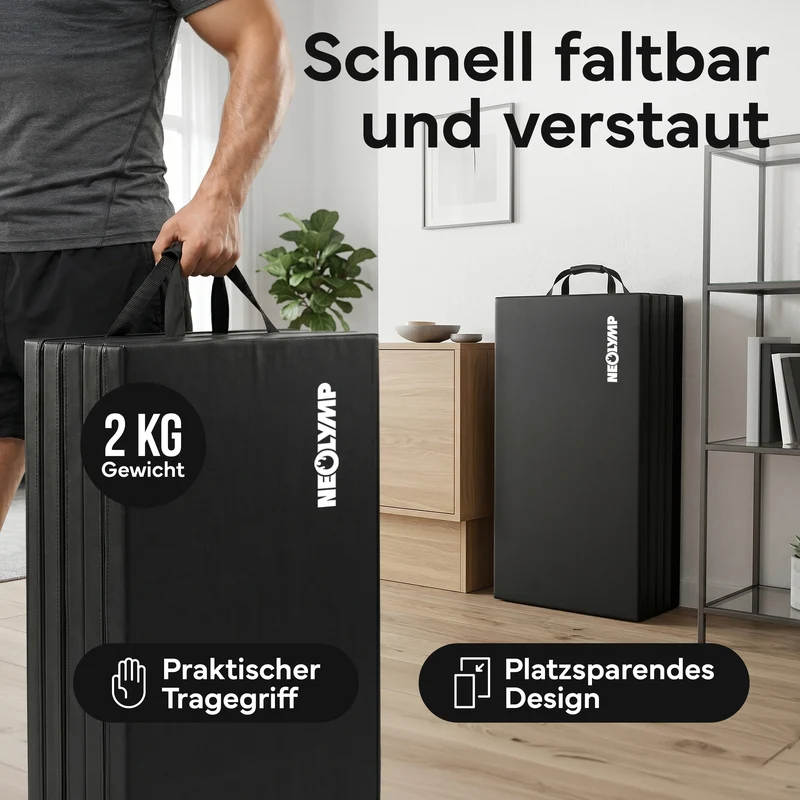 Turnmatte - faltbar mit Tragefunktion
