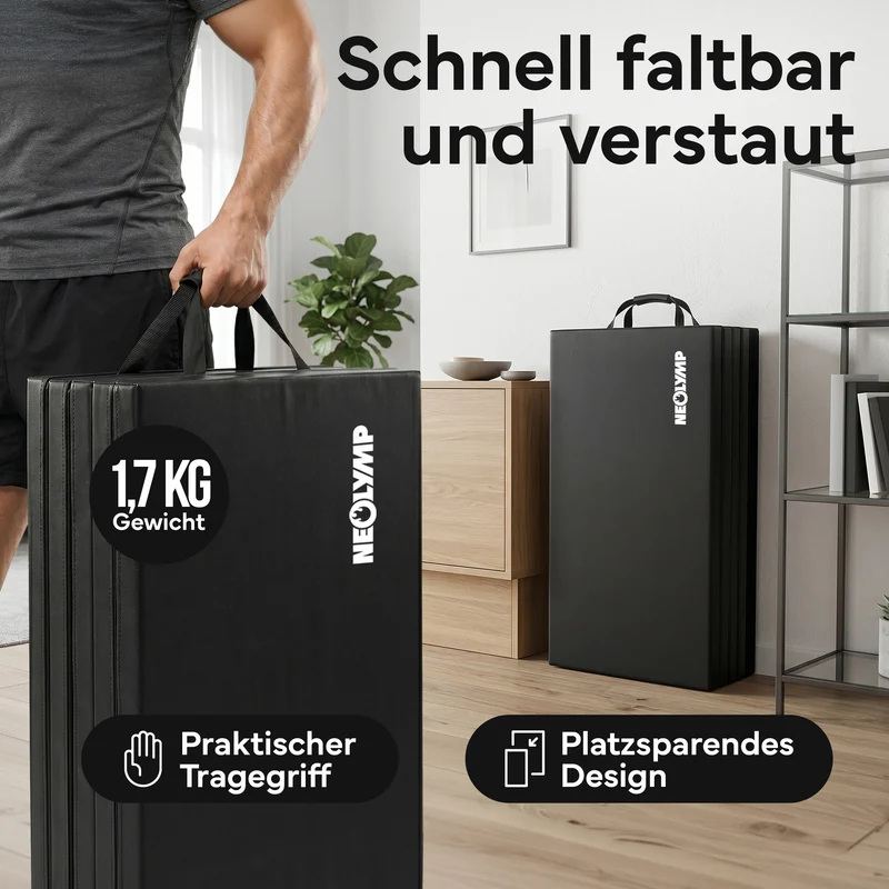 Turnmatte - faltbar mit Tragefunktion