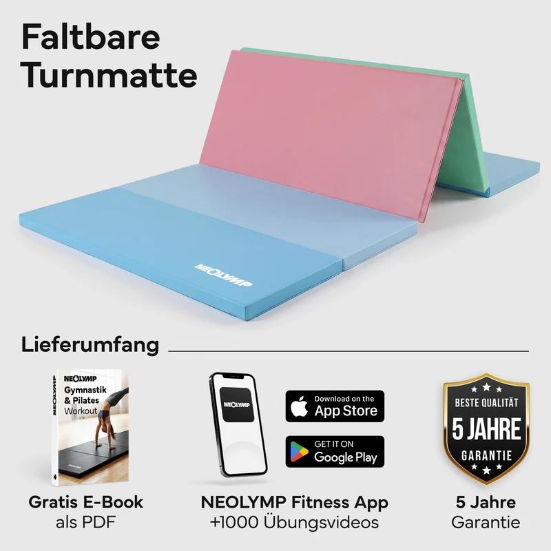 Turnmatte - faltbar mit Tragefunktion