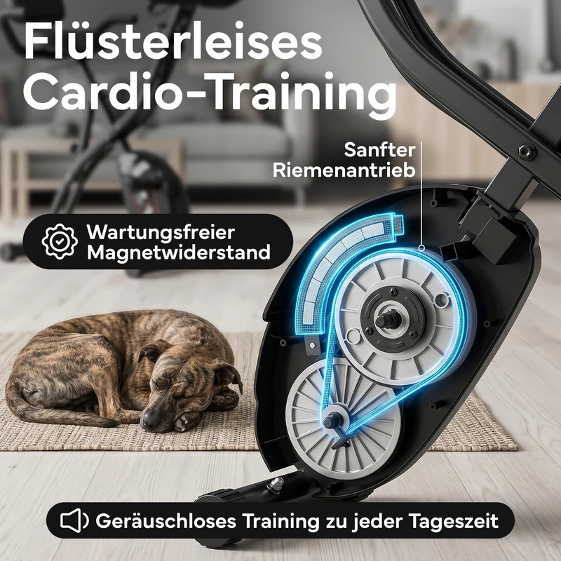 Fitnessbike X-Bike, Heimtrainer mit 8 Widerstandsstufen