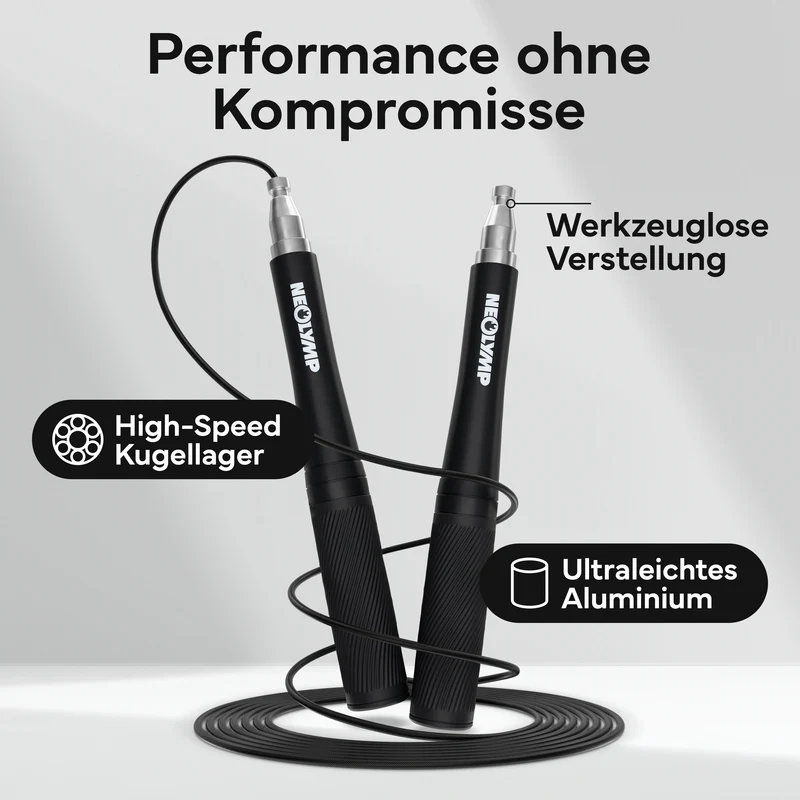 Springseil - Speed Jump Rope aus Aluminium