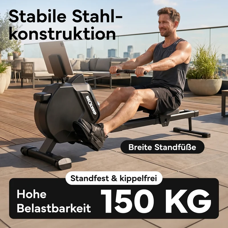Rudergerät – Rudermaschine mit 32 Widerstandsstufen