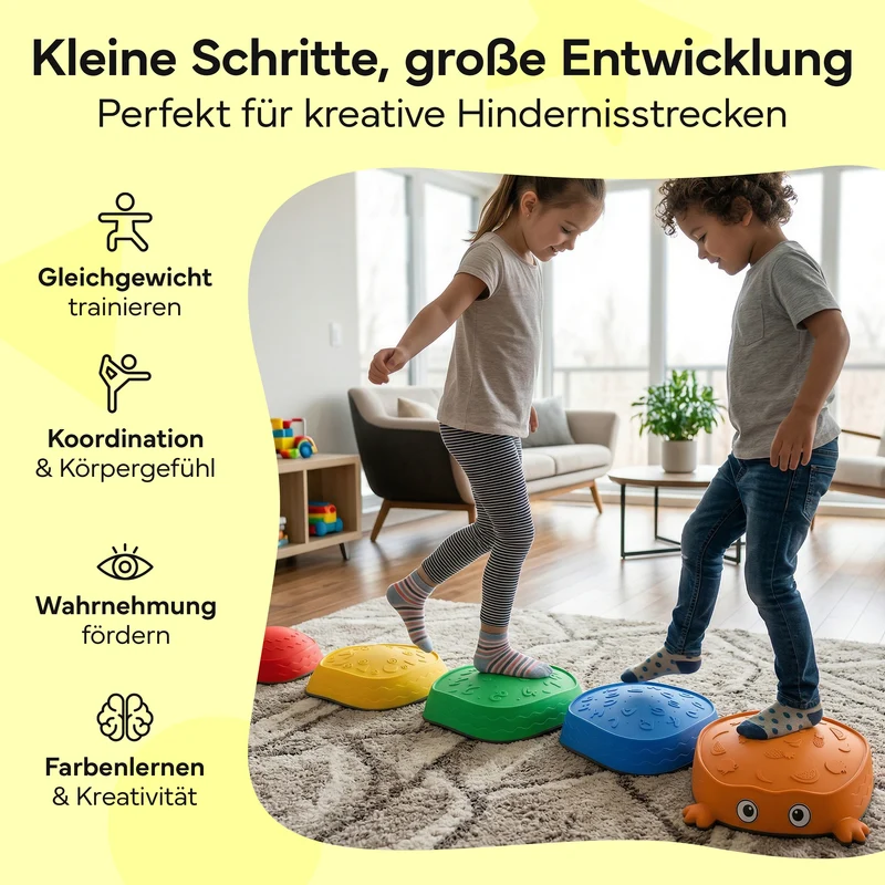 Balanciersteine für Kinder, 5er-Set stapelbar
