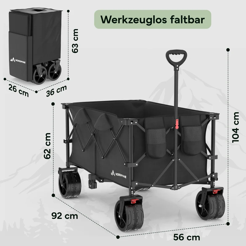 Bollerwagen faltbar - 200L / 300L