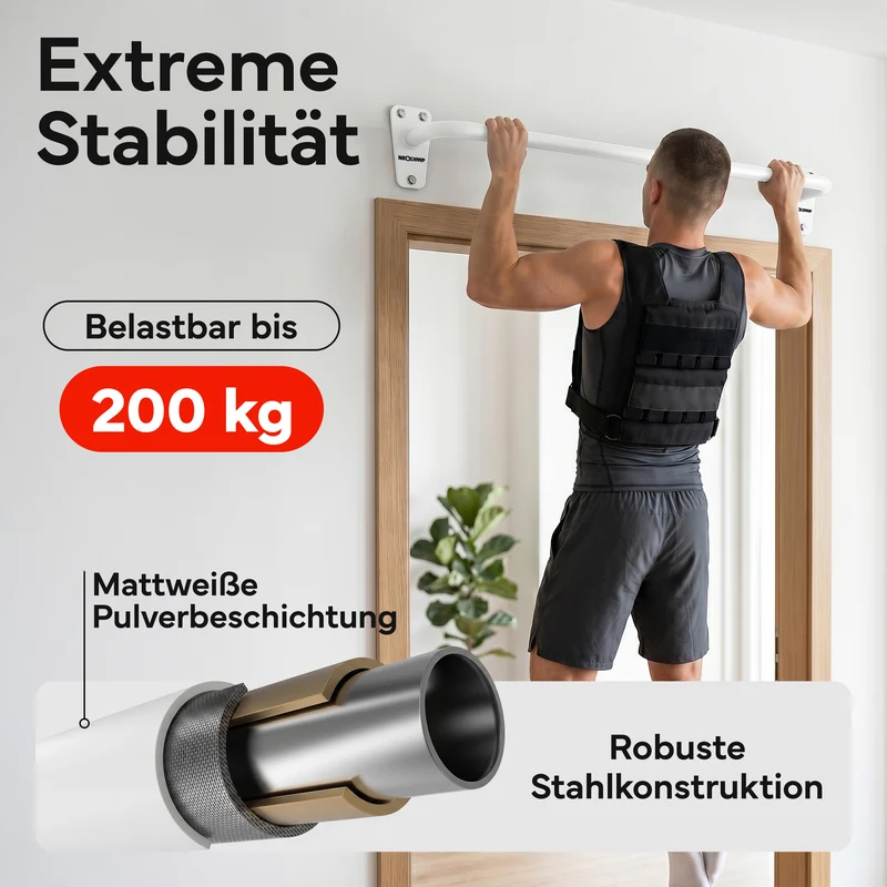 Klimmzugstange für Wandmontage, Pull Up Bar über der Tür