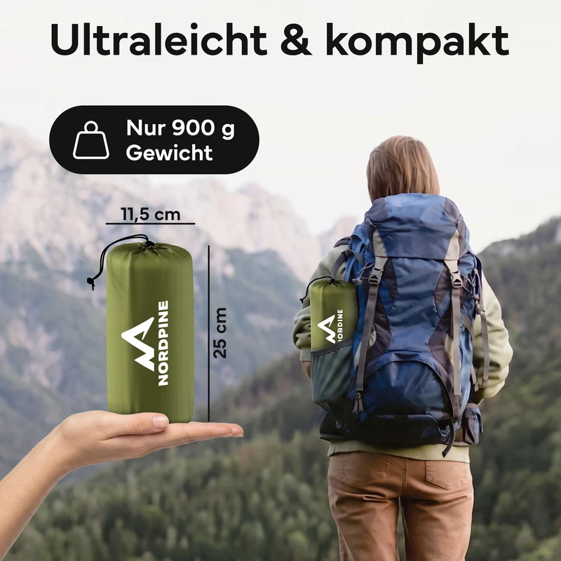 Isomatte Single - kombinierbar, integrierte Luftpumpe