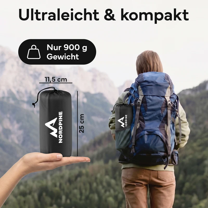 Isomatte Single - kombinierbar, integrierte Luftpumpe