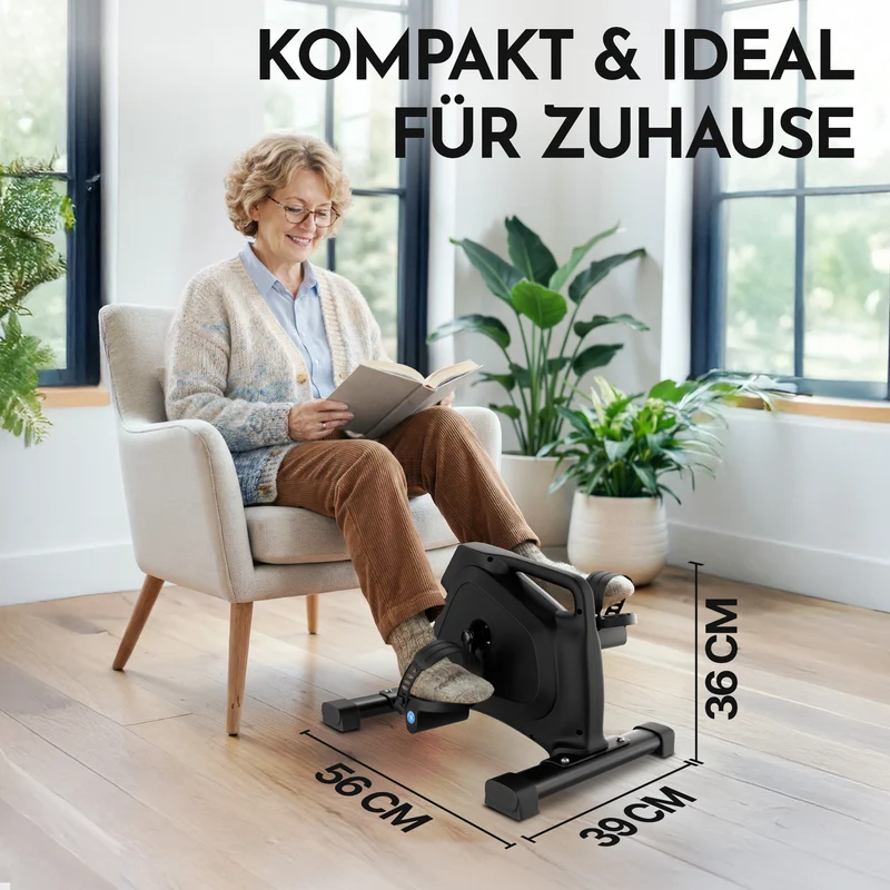 Pedaltrainer - ergonomischer Heimtrainer mit Zubehör