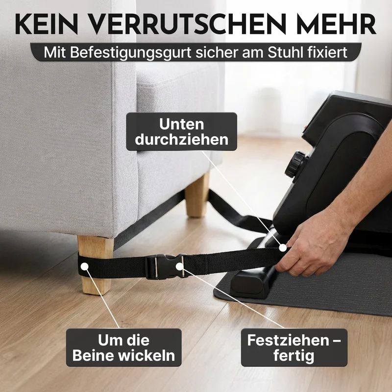 Pedaltrainer - ergonomischer Heimtrainer mit Zubehör