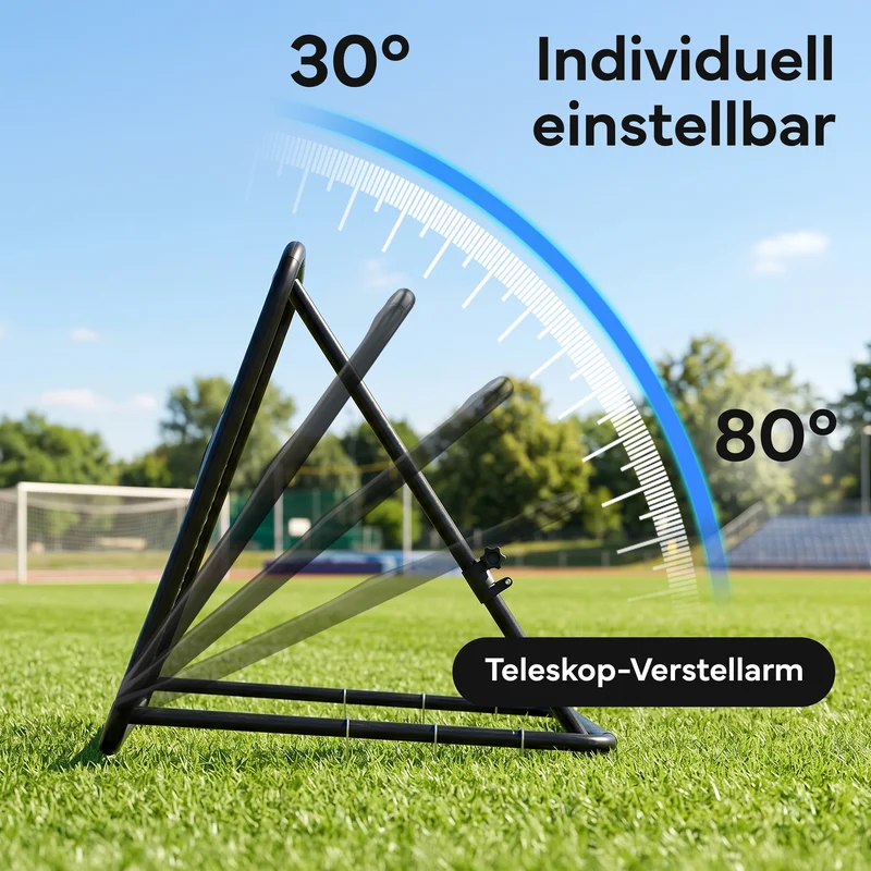 Fußball Rebounder Fußball in schwarz - Indoor & Outdoor Rückprallwand