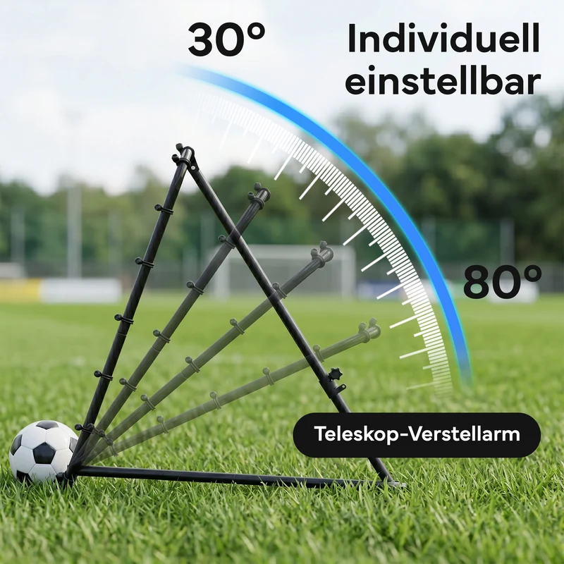 Fußball Rebounder Fußball in schwarz - Indoor & Outdoor Rückprallwand