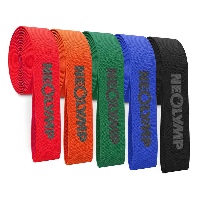 Resistance Bands aus Stoff - extra lang, 5 Stärken