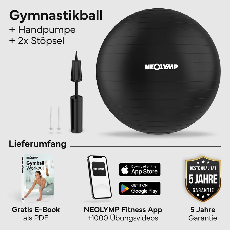 Gymnastikball - für aktives Sitzen, Recovery und Physio