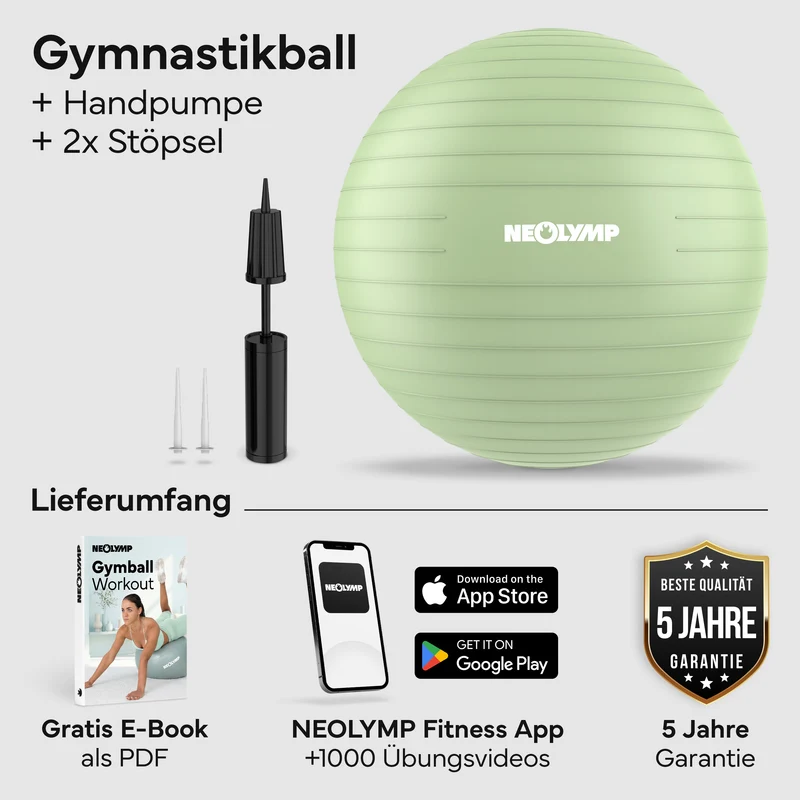 Gymnastikball - für aktives Sitzen, Recovery und Physio