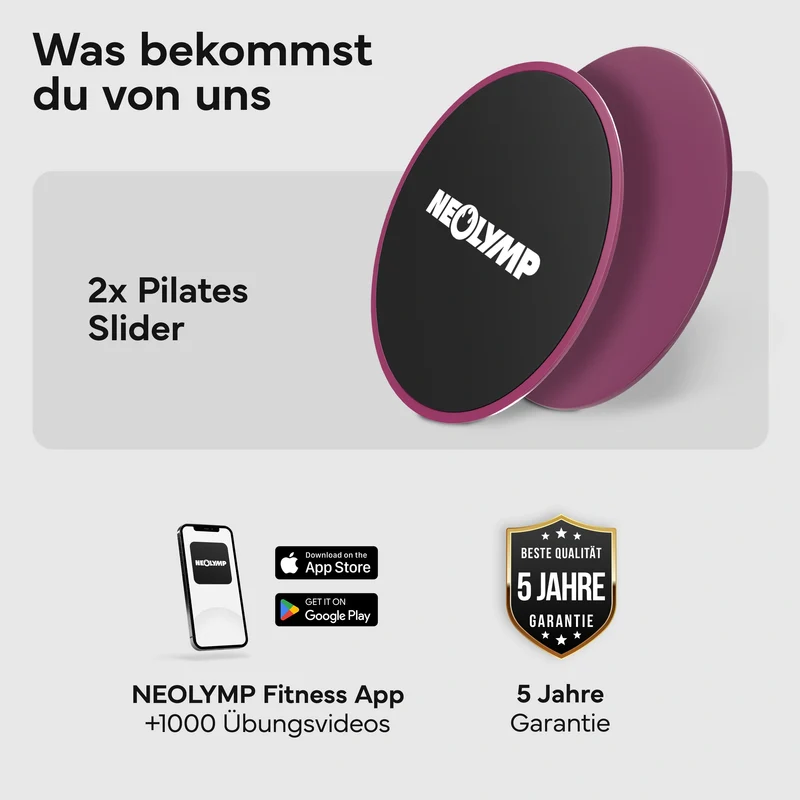 Pilates Slider 2er Set - für glatte Böden und Teppich