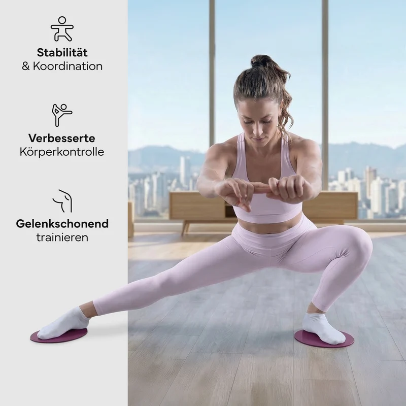 Pilates Slider 2er Set - für glatte Böden und Teppich