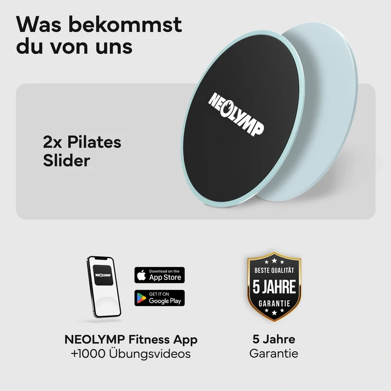 Pilates Slider 2er Set - für glatte Böden und Teppich