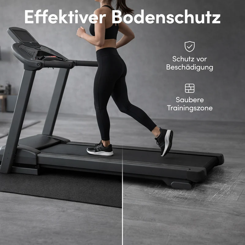 Laufbandmatte - Bodenschutz für Fitnessgeräte und Laufbänder XXL
