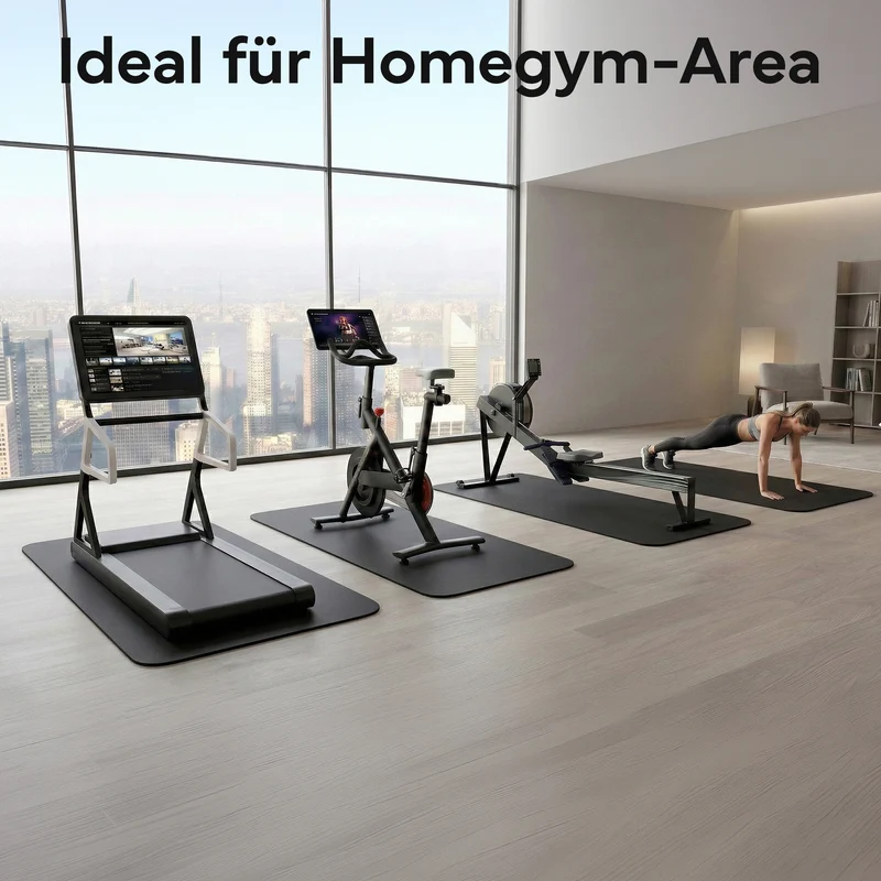 Laufbandmatte - Bodenschutz für Fitnessgeräte und Laufbänder XXL