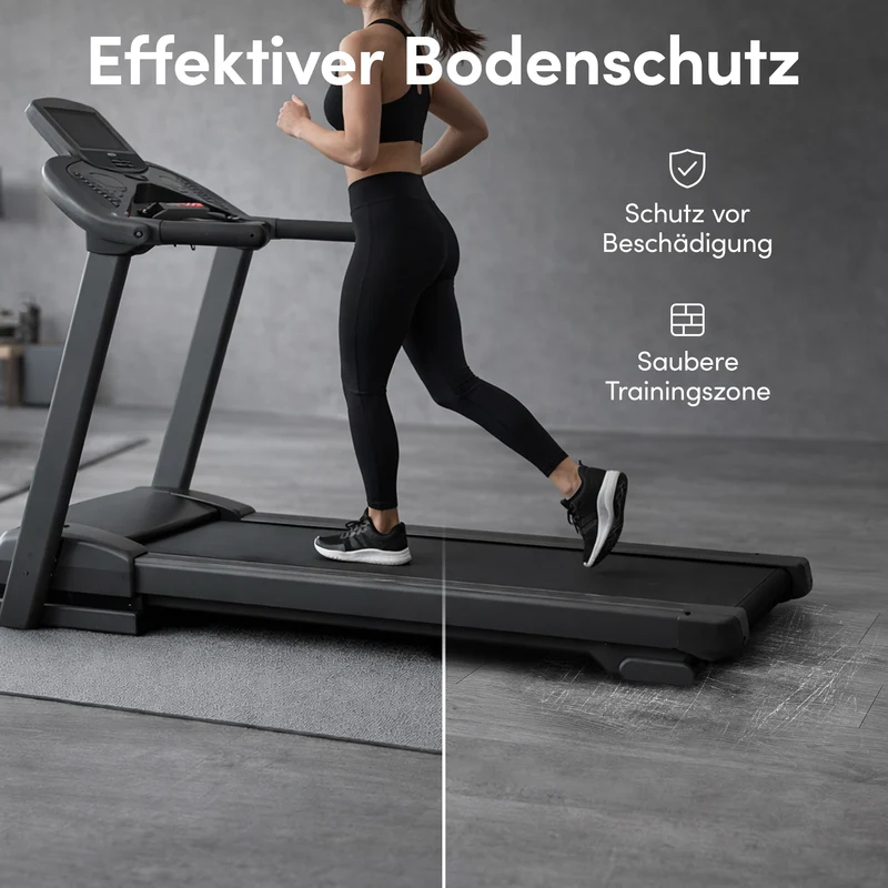 Laufbandmatte - Bodenschutz für Fitnessgeräte und Laufbänder XXL