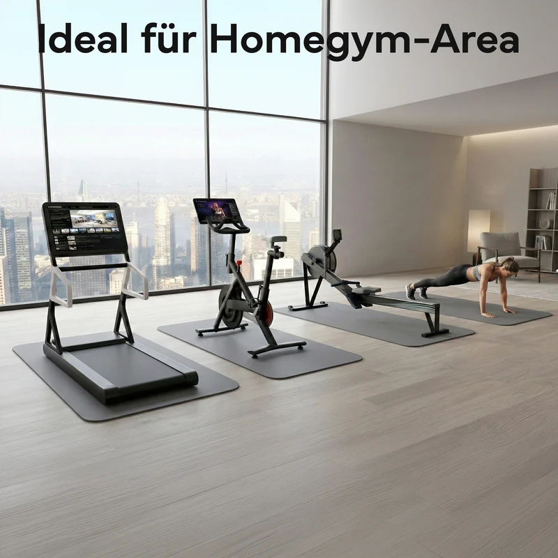 Laufbandmatte - Bodenschutz für Fitnessgeräte und Laufbänder XXL