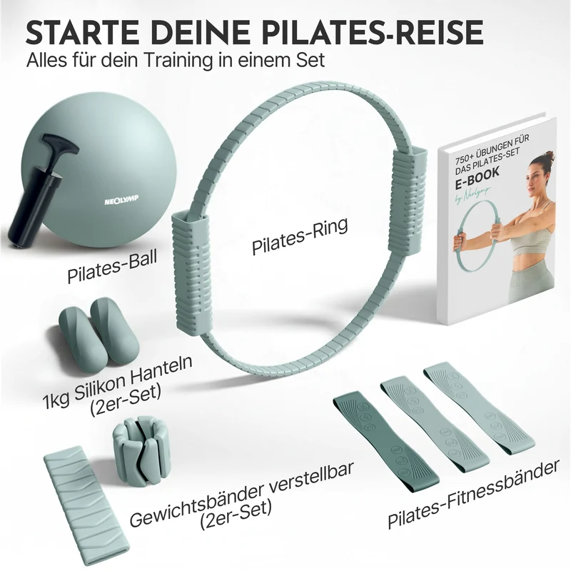 Pilates Komplett-Set Premium - mit Geschenkbox