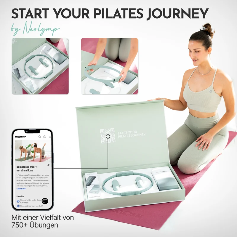 Pilates Komplett-Set Premium - mit Geschenkbox